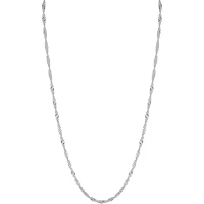Glaze Jewelry Singapore Chain Necklace In Silver