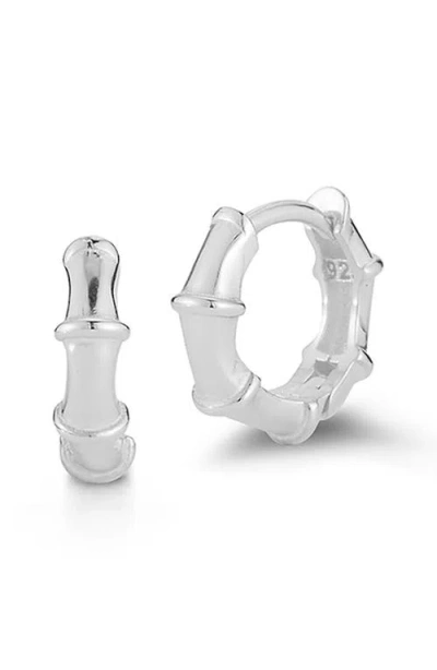 Glaze Jewelry Small Hoop Earrings In Silver