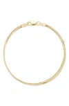 Glaze Jewelry Snake Chain Bracelet In Gold