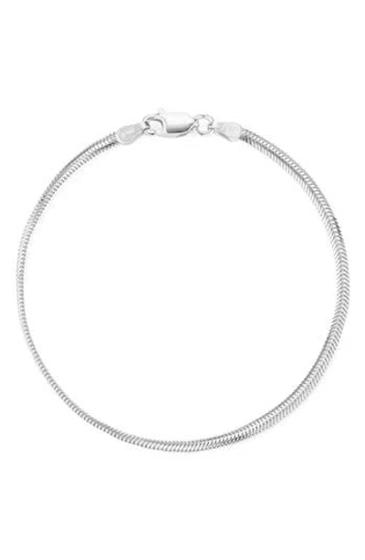 Glaze Jewelry Snake Chain Bracelet In Silver