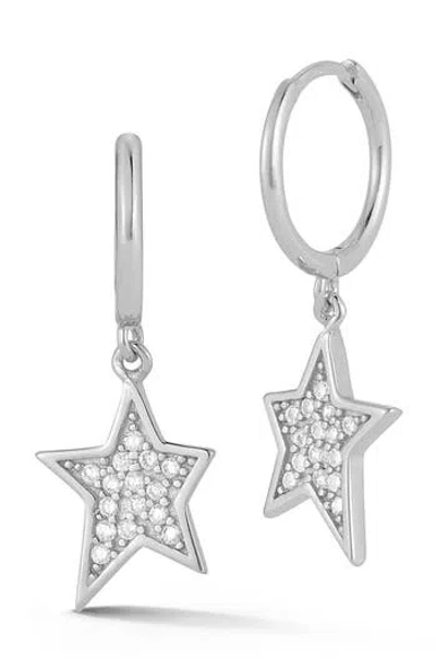 Glaze Jewelry Star Huggie Hoop Earrings In Metallic