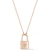 Glaze Jewelry Star Padlock Pendant Necklace In Gold