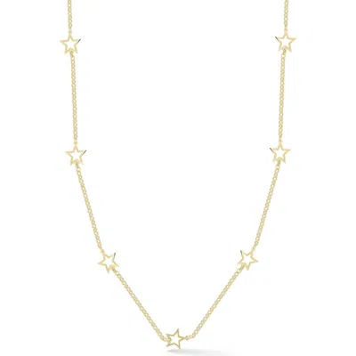 Glaze Jewelry Star Station Chain Necklace In Gold