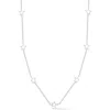 Glaze Jewelry Star Station Chain Necklace In Silver