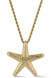 Glaze Jewelry Starfish Pendant Necklace In Gold