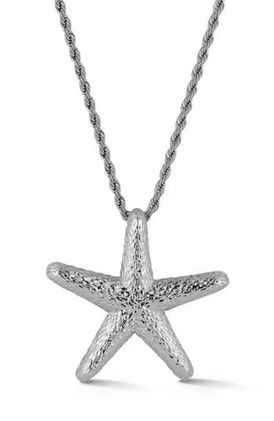Glaze Jewelry Starfish Pendant Necklace In Metallic