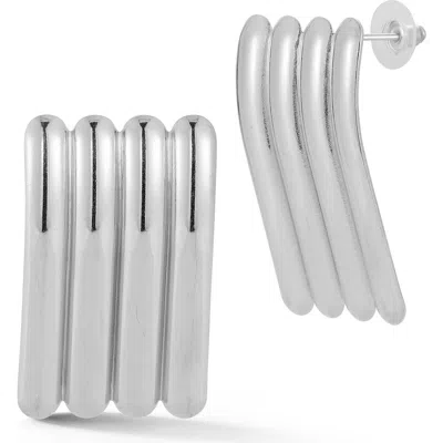 Glaze Jewelry Statement Stud Earrings In Metallic