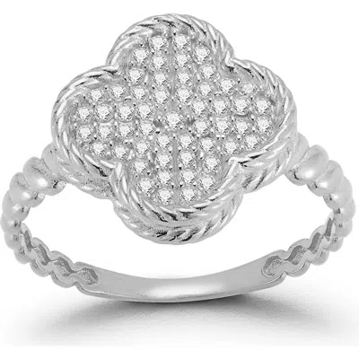Glaze Jewelry Sterling Silver Cz Pavé Ring