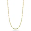 Glaze Jewelry Sterling Silver Figaro Chain Necklace In Gold