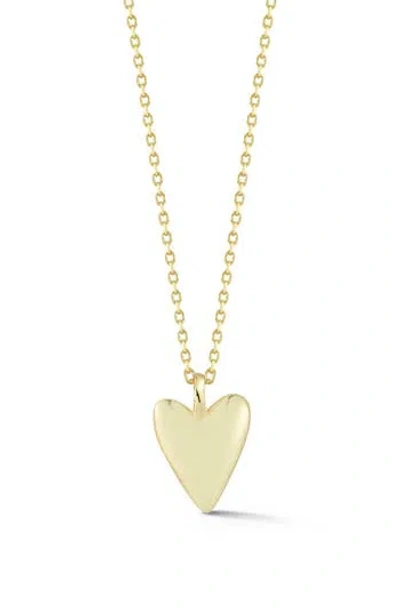 Glaze Jewelry Sterling Silver Heart Pendant Necklace In Gold