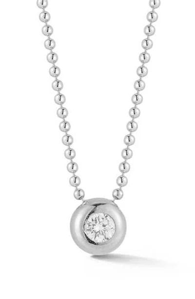 Glaze Jewelry Sterling Silver Round Pendant Necklace In Metallic