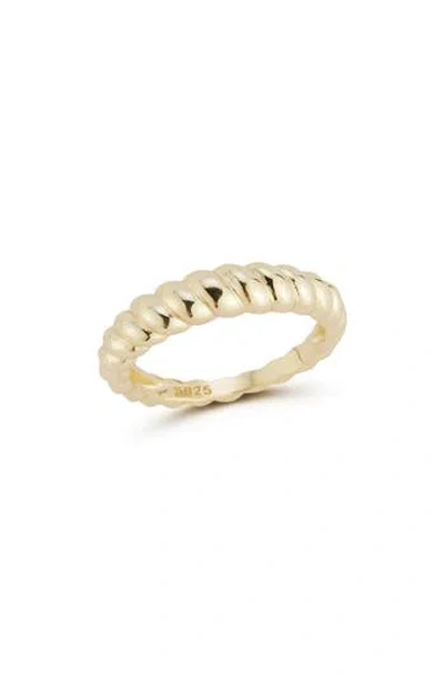 Glaze Jewelry Sterling Silver Twist Ring In Gold