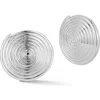 Glaze Jewelry Swirl Stud Earrings In Metallic