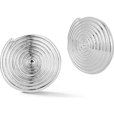 Glaze Jewelry Swirl Stud Earrings In Metallic