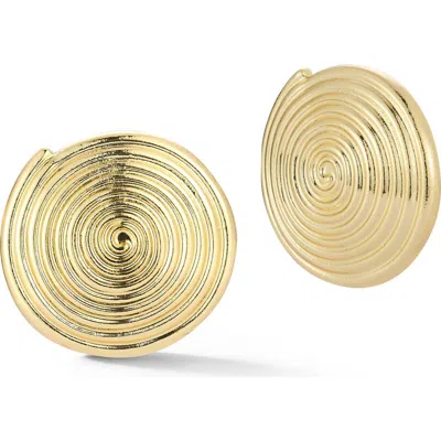 Glaze Jewelry Swirl Stud Earrings In Gold
