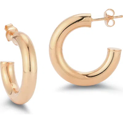 Glaze Jewelry 14k Rose Gold Vermeil Thick Hoops
