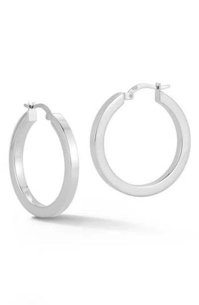 Glaze Jewelry Tube Hoop Earrings In Metallic