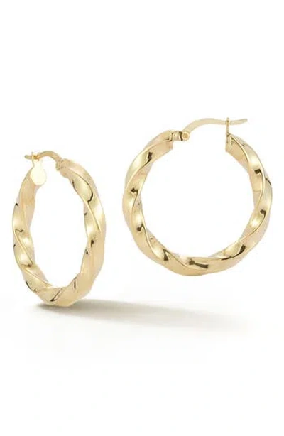 Glaze Jewelry Twisted Hoop Earrings In Gold