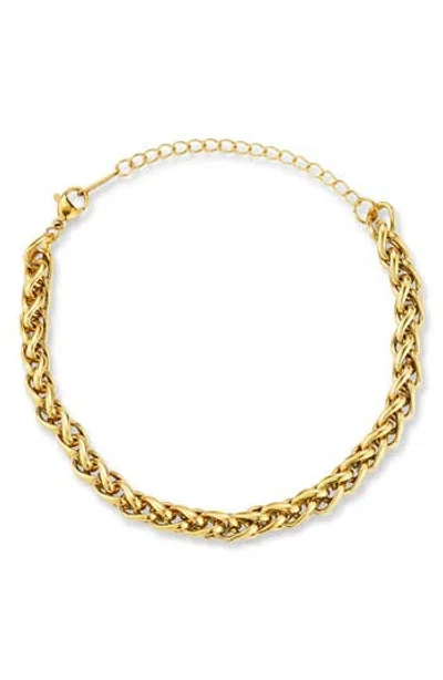 Glaze Jewelry Plated Stainless Steel Bracelet In Gold