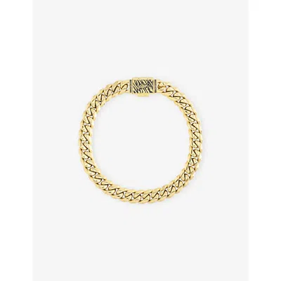 Gld Mens Miami Cuban 8mm 18ct Yellow Plated Pvd Bracelet Gold
