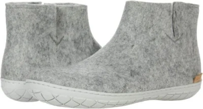Pre-owned Glerups Boot With Natural Rubber Sole In Grey/grey Rubber