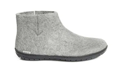 Glerups Men's  Gr- Boots Gray Black Felt Cozy Ankle Bootie Ver1222