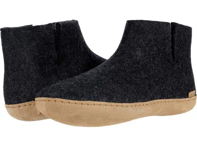 Glerups Wool Boot Leather Outsole Shoes Charcoal : Eu 47 (us In Gray