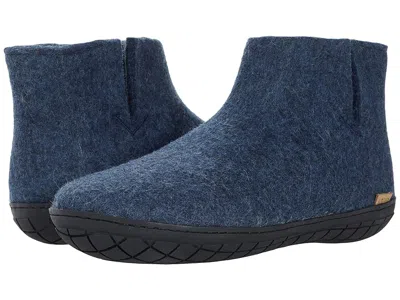Glerups Wool Boot Rubber Outsole Shoes Denim/black Rubber : Eu 36 (us