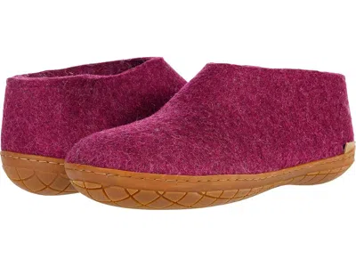 Glerups Wool Shoe Rubber Outsole Shoes Cranberry/honey Rubber : Eu 47 (us