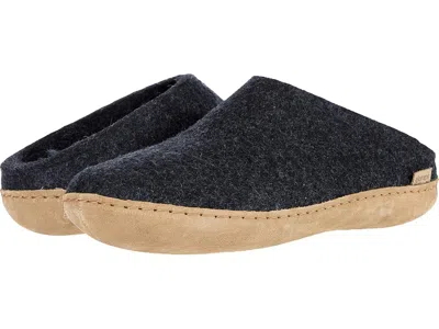 Glerups Wool Slip-on Leather Outsole Shoes Charcoal : Eu 38 (us In Gray