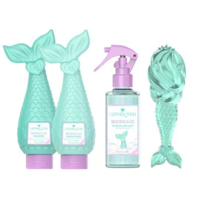 Glimmer Wish Kids'  Mermaid Haircare Gift Set In Transparent