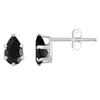 Glistening Jewels 10k Gold 6x4mm Pear Shape Black Onyx Stud Earrings In Black