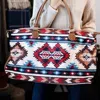 Glittering South Women's Aztec Print Accents Weekender Bag In Brown