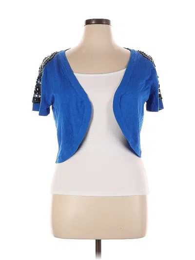 Pre-owned Glitterscape Cardigan Sweater In Blue