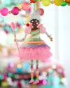 Glitterville 8.5" Black Lickowish Ornament In Black