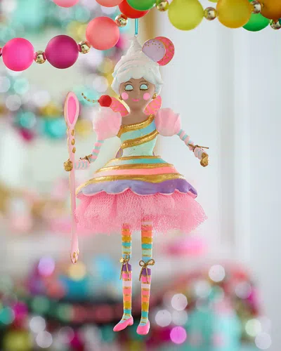 Glitterville 8.5" Brown Lickowish Ornament In Multi