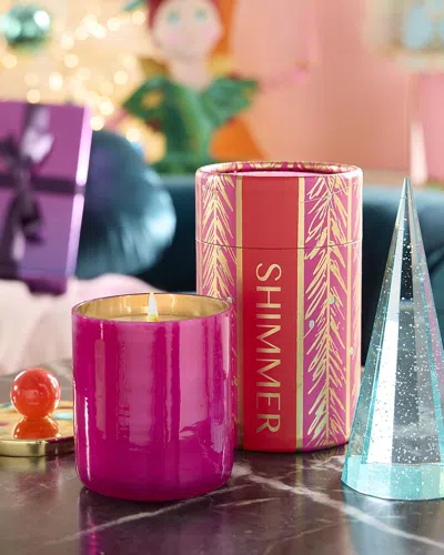 Glitterville & Apos;s Candle Couturier - Demi Holiday Scented Single Wick Candle, 12 Oz. In Multi