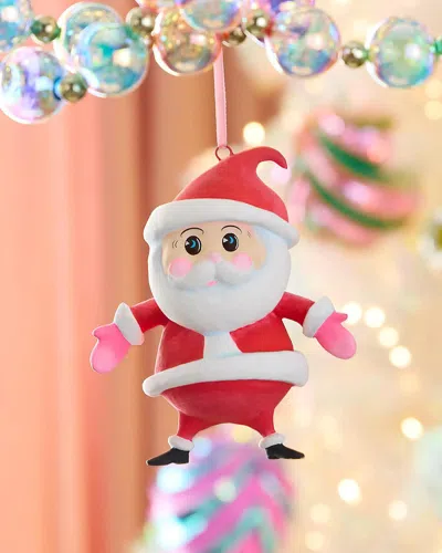 Glitterville Baby Papa Noel Ornament In Multi