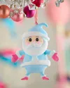 Glitterville Baby Papa Noel Ornament In Blue