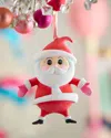 Glitterville Baby Papa Noel Ornament In Red