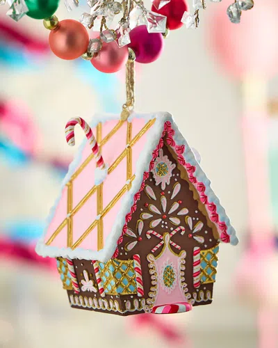 Glitterville Gingerbread Cottage Christmas Ornament, Brown In Multi