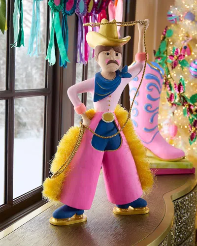 Glitterville Pinky Pete Cowboy Decorative Accent In Multi
