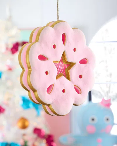 Glitterville Swiss Cookie Display In Pink