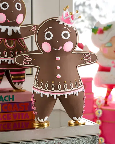 Glitterville The Gingers Figurine Christmas Decoration, Dough In Brown