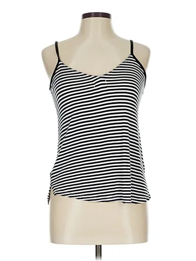 Pre-owned Glitz Tank Top Black Strapless Neckline Tops