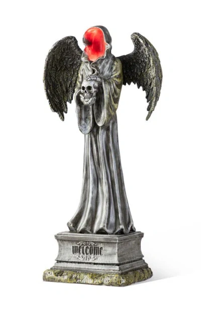 Glitzhom 24"h Lighted Halloween Grim Reaper Resin Porch Decor With Timer In Multi