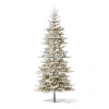 Glitzhome 10 Ft Pre-lit Fir Artificial Christmas Tree In Green