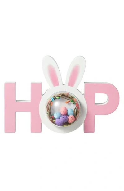 Glitzhome 10"l Easter Wooden Hop Table Decor In Multi