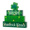 Glitzhome 11.5" St. Patrick's Lighted Tabletop Decor In Green