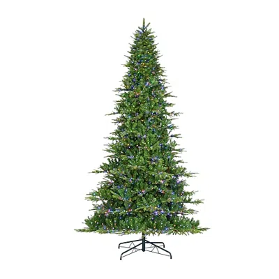 Glitzhome 11ft Pre-lit Fir Artificial 11 Foot Pre-lit Multi-function Lights Fir Christmas Tree In Green